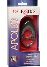 Apollo Rechargeable Vibrating Support Cock Ring Vibrating Cock Rings